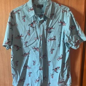 Matix Cartoon Button Down Shirt (XL)